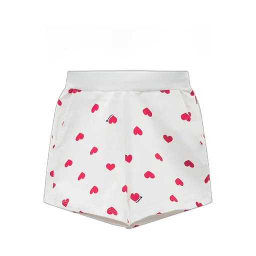 Monnalisa All-Over Heart Printed Shorts