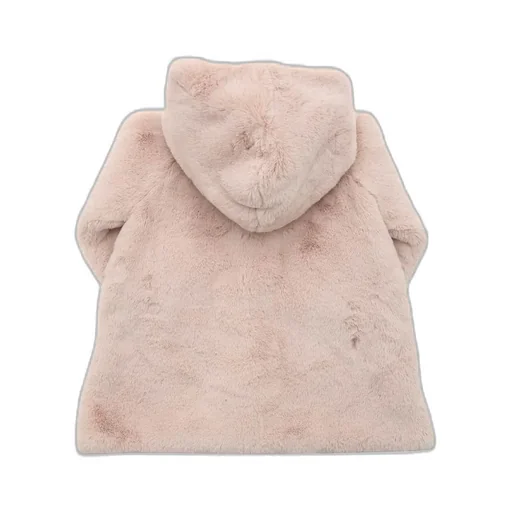 Monnalisa Shearling Hooded Coat