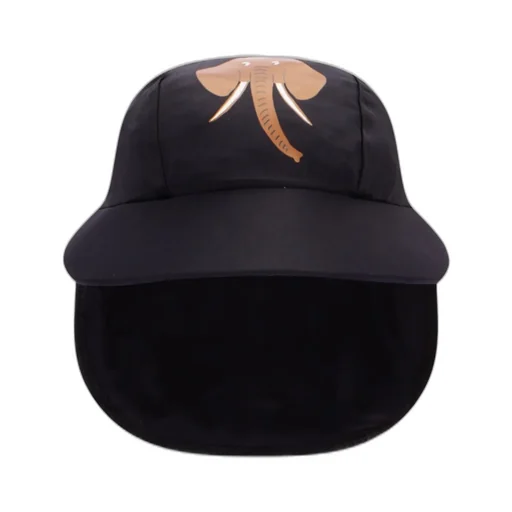 Mini Rodini Elephant-Printed Curved Peak Swim Hat