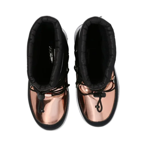 Moon Boot Kids Metallic Effect Lace-Up Snow Boots
