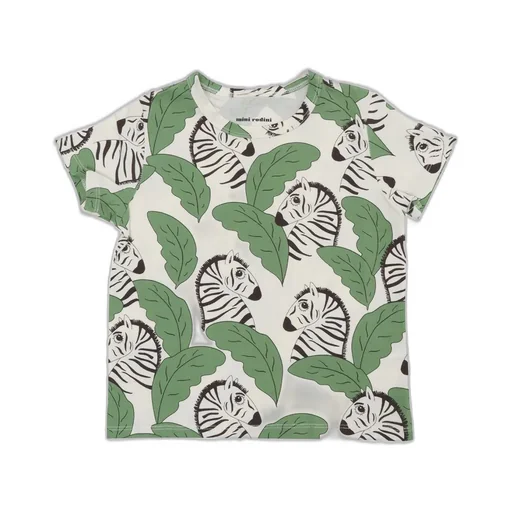 Mini Rodini Zebra Print Crewneck T-Shirt