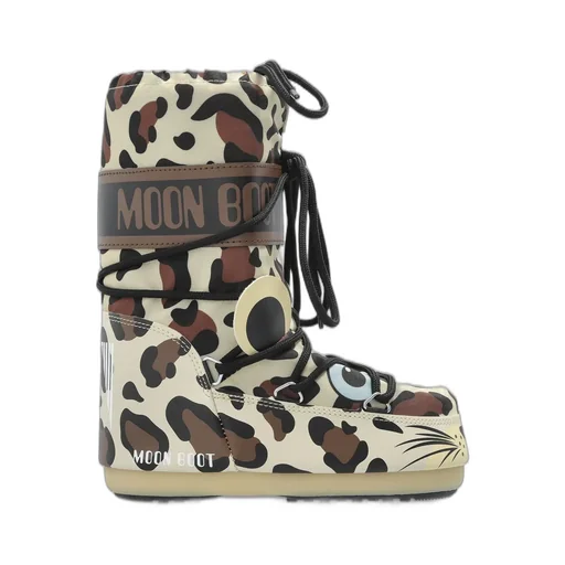 Moon Boot Kids Icon Animal Printed Snow Boots