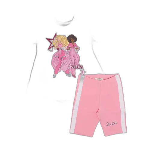 Monnalisa Barbie Maxi T-Shirt And Cycling Shorts Set