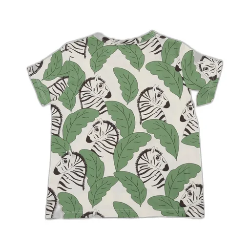 Mini Rodini Zebra Print Crewneck T-Shirt