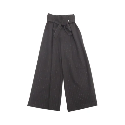 Monnalisa Logo-Patch Belted Straight Leg Trousers
