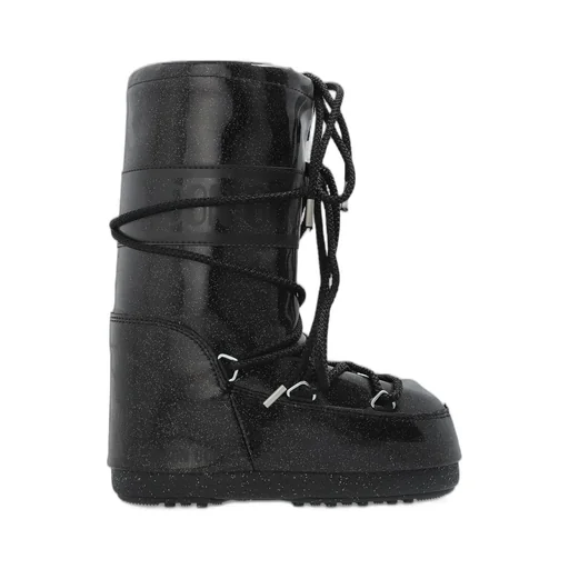 Moon Boot Kids Icon Glitter Lace-Up Snow Boots