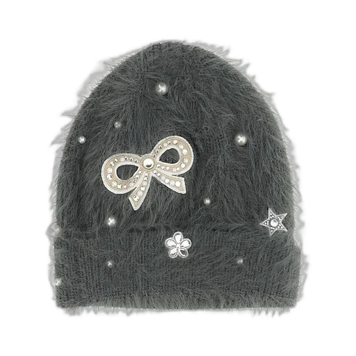 Monnalisa Crystal Embellished Beanie