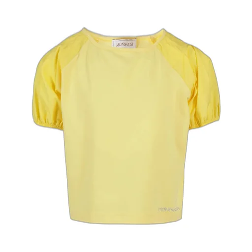 Monnalisa Logo Embellished Crewneck T-Shirt