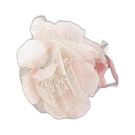 Monnalisa Floral Detailed Tulle Overlay Flared Dress