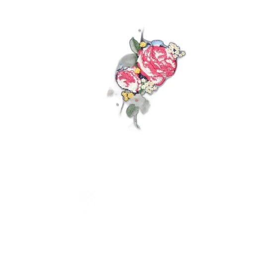 Monnalisa Floral Embroidered Denim Jeans