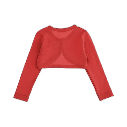 Monnalisa Rounded Cover-Up Cropped Cardigan