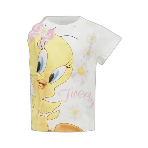 Monnalisa Cartoon-Printed Crewneck T-Shirt