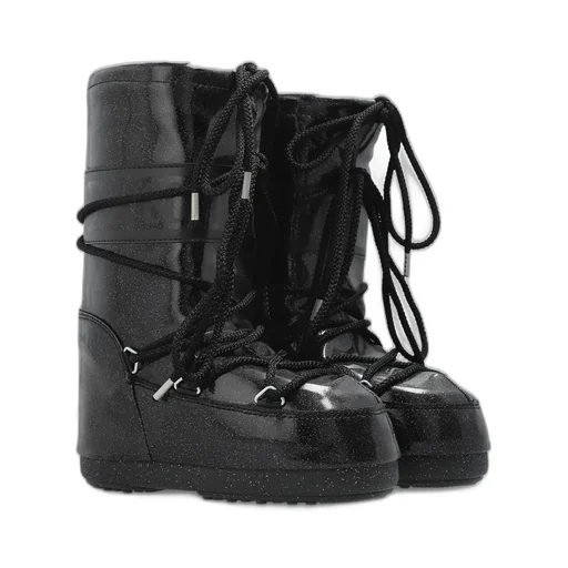 Moon Boot Kids Icon Glitter Lace-Up Snow Boots