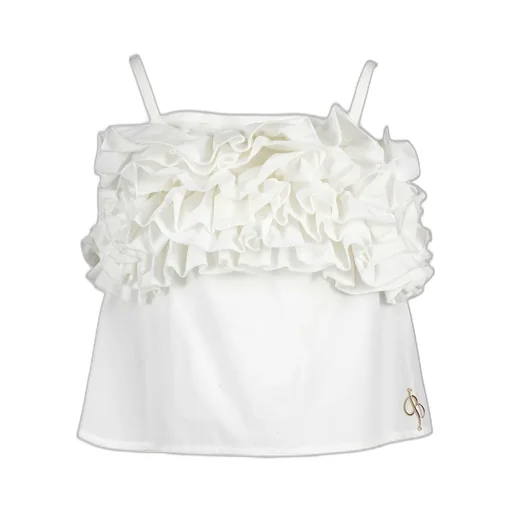 Miss Blumarine Kids Ruffled Sleeveless Top