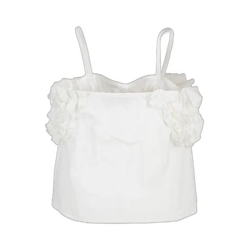 Miss Blumarine Kids Ruffled Sleeveless Top