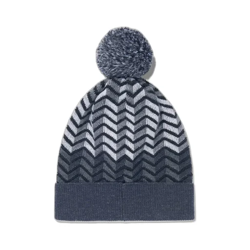 Missoni Kids Zigzag Woven Pompom Detailed Beanie
