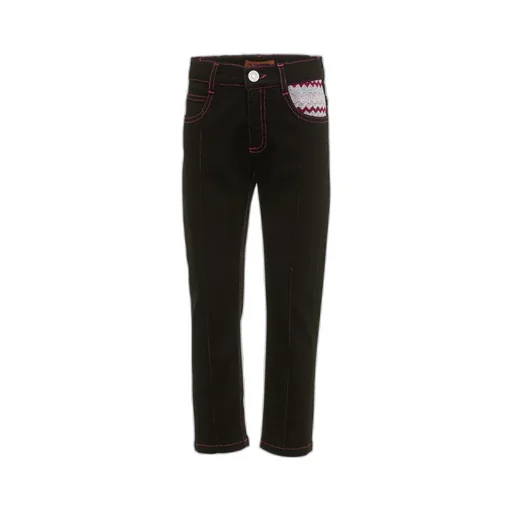 Missoni Kids Zigzag Embroidered Slim-Fit Jeans