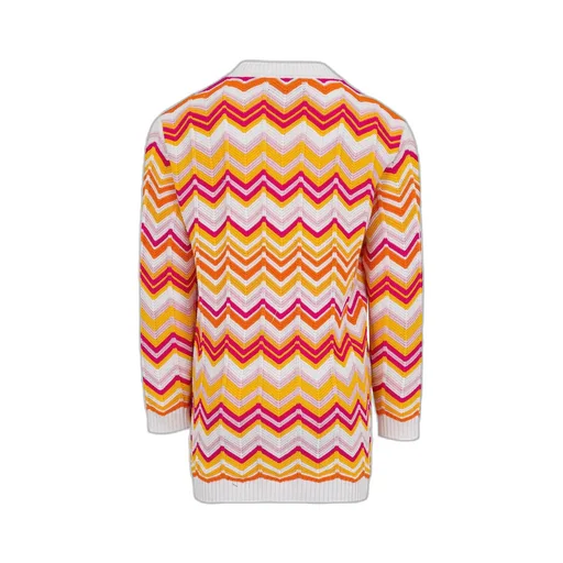 Missoni Kids Zigzag Patterned V-Neck Cardigan