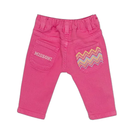 Missoni Kids Kids Zigzag-Embroidered Tapered-Leg Trousers