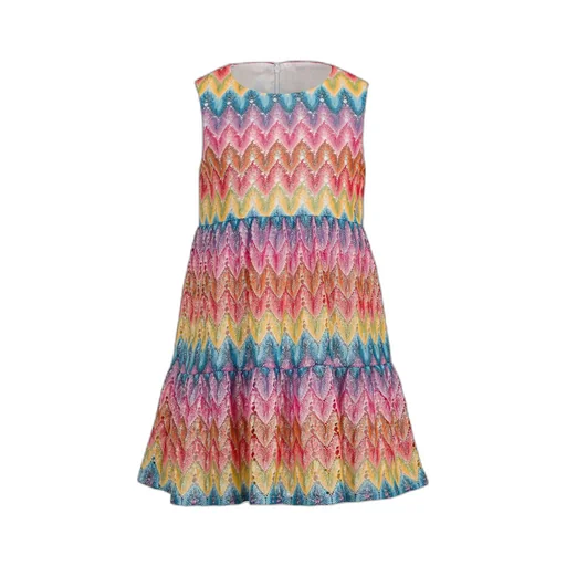 Missoni Kids Zigzag Patterned Sleeveless Dress