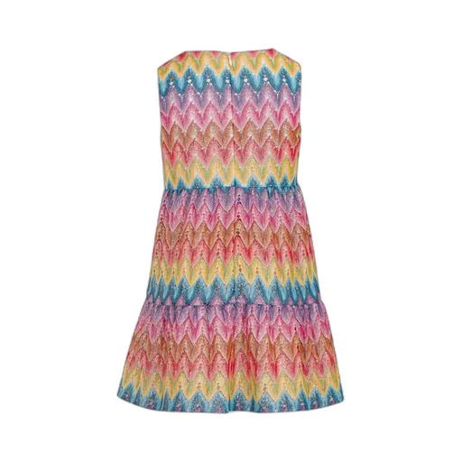 Missoni Kids Zigzag Patterned Sleeveless Dress