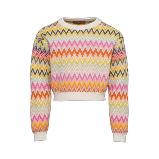 Missoni Kids Zigzag Jacquard Crewneck Jumper