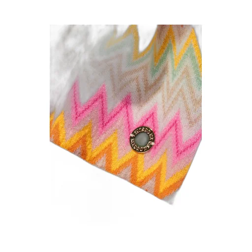 Missoni Kids Zigzag Woven Pompom Detailed Beanie
