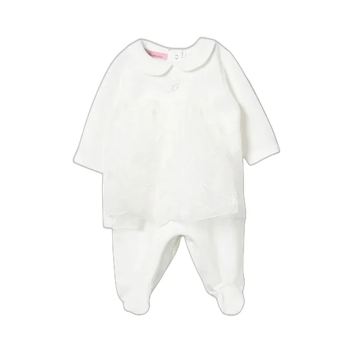 Miss Blumarine Logo Embellished Jumpsuit
