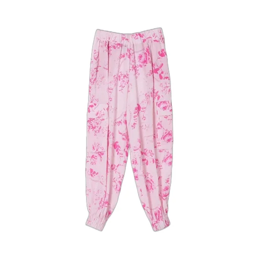 Miss Blumarine Flower Printed Pants