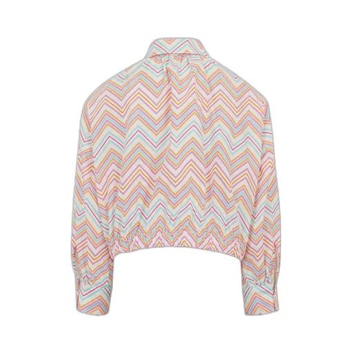 Missoni Kids Logo Plaque Zigzag Shirt