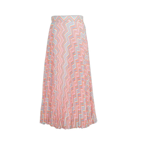 Missoni Kids Zigzag Patterned Pleated Skirt