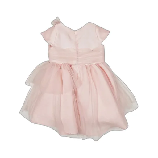 Miss Blumarine Flower Detailed Pleated Dress