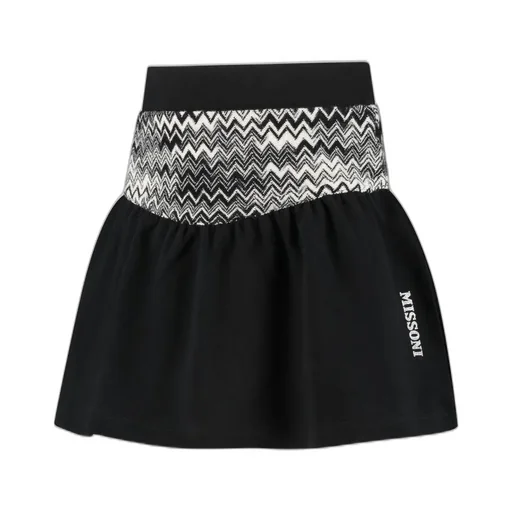 Missoni Kids Zig-Zag Detailed Fleece Skirt