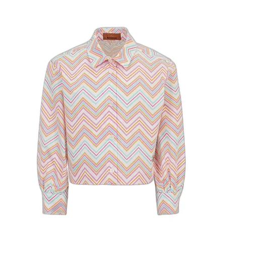 Missoni Kids Logo Plaque Zigzag Shirt