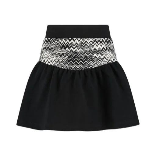 Missoni Kids Zig-Zag Detailed Fleece Skirt