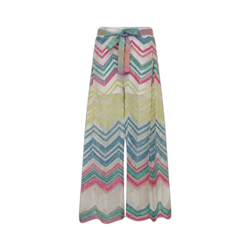 Missoni Kids Zigzag Wide-Leg Trousers