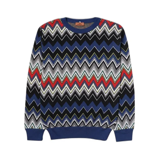 Missoni Kids Long-Sleeved Zigzag Jumper