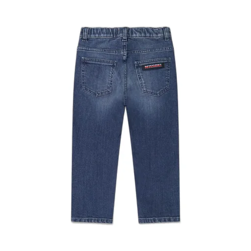 Missoni Kids Logo Patch Tapered Leg Jeans