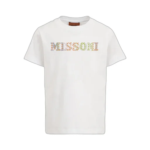 Missoni Kids Logo Embellished Crewneck T-Shirt