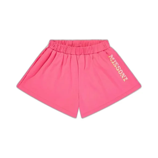 Missoni Kids Logo Printed Straight-Hem Shorts