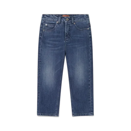 Missoni Kids Logo Patch Tapered Leg Jeans
