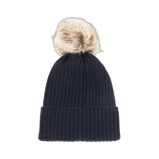 Moncler Enfant Turn Up Ribbed Tricot Hat
