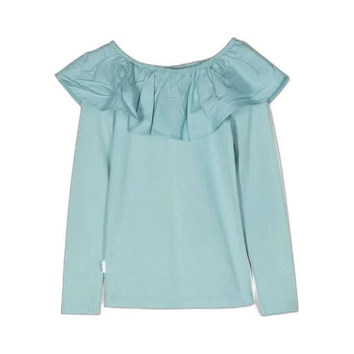 Molo Kids Renate Poplin Collar Long-Sleeved Top