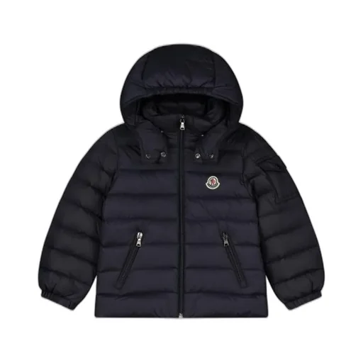Moncler Enfant Logo Patch Zip-Up Jacket
