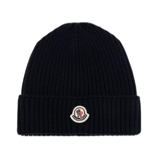 Moncler Enfant Logo Patch Beanie