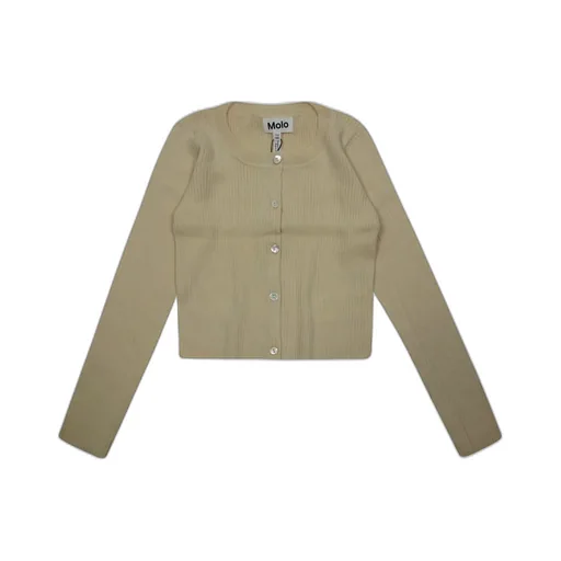 Molo Kids Giselle Ribbed-Knit Cardigan