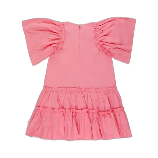 Molo Kids Cat Puff Sleeved Dress