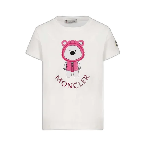 Moncler Enfant Logo Printed Crewneck T-Shirt