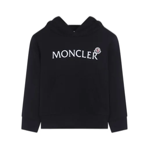 Moncler Enfant Logo Printed Long-Sleeved Hoodie