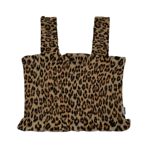 Molo Kids Rolfia Leopard Printed Cropped Top